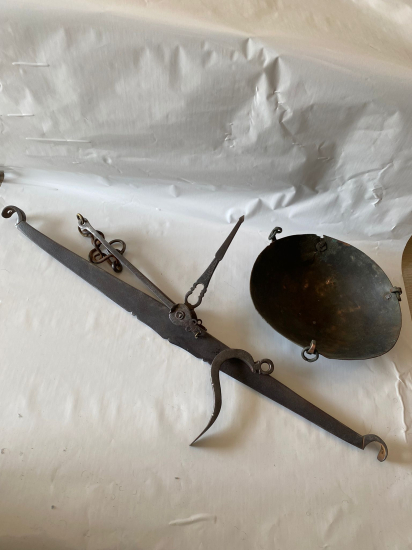 EL YAPIMI ANTİKA ÇİFT KEFELİ TERAZİ