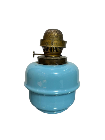 OSMANLI DÖNEMİ NADİR RENKTE OPALİN GAZ LAMBASI