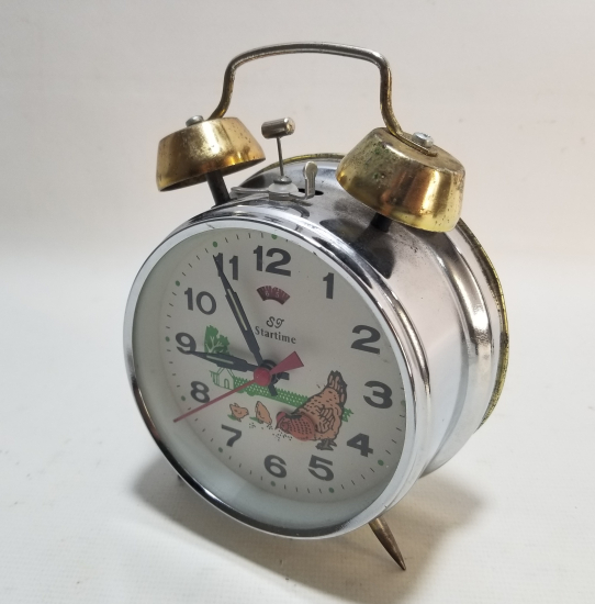 ANTİKA KURMALI TAVUKLU MASA SAATİ