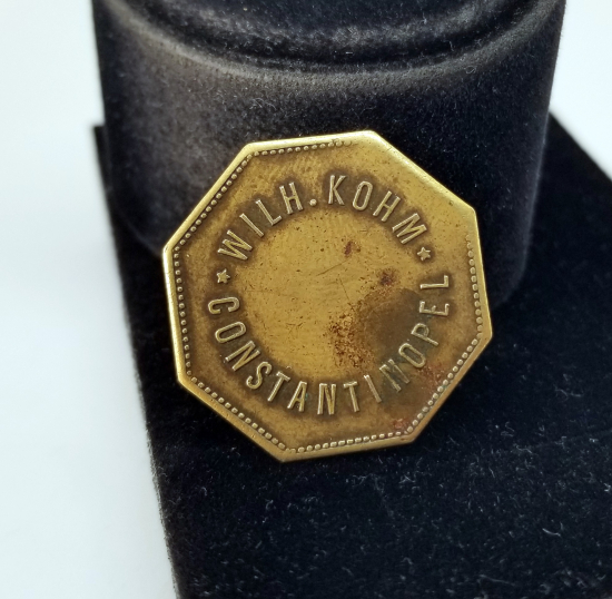 CONSTANTINOPEL WILH. KOHM. YAZILI ÇOK NADİR JETON