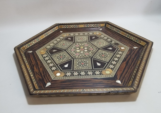 MARKÜTERİ İŞÇİLİKLİ OSMANLI DÖNEMİ NADİR KAHVE TEPSİSİ