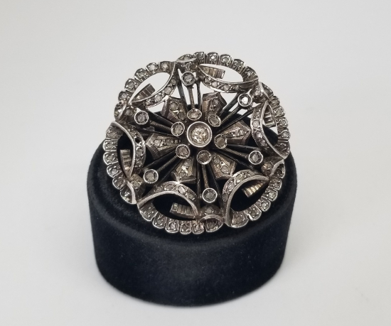 OSMANLI DÖNEMİ ELMAS TAŞLI ÖZEL YAPIM BROŞ