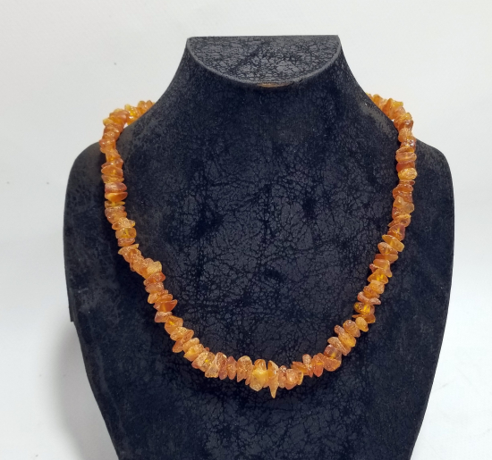 ÖZEL YAPIM DAMLA KEHRİBAR GERDANLIK