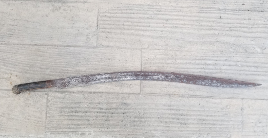 OSMANLI DÖNEMİ GÜMÜŞ ÇAKMA İŞÇİLİKLİ NADİR KEMANKEŞ KILICI - YATAĞANI