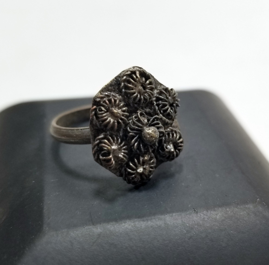 YOKLUK DÖNEMİ EL İŞİ ANTİKA YÜZÜK