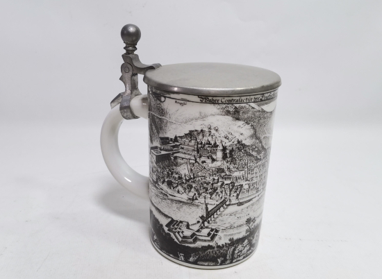 ANTİKA PORSELEN ALMAN BİRA BARDAĞI