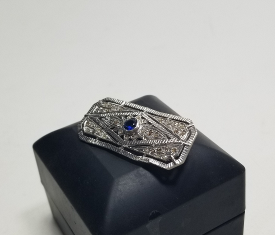 ELMAS VE YAKUT TAŞLI ÖZEL YAPIM BROŞ