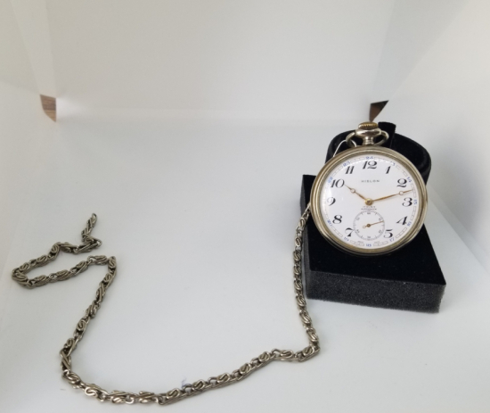 DEVLET DEMİR YOLLARI İÇİN YAPILMIŞ HISLON MARKA KURMALI ANTİKA CEP SAATİ