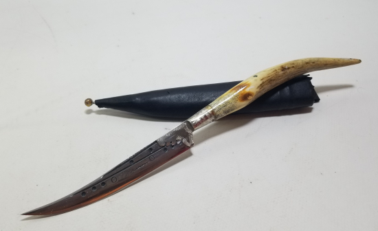 GEYİK BOYNUZU SAPLI EL YAPIMI KAMA