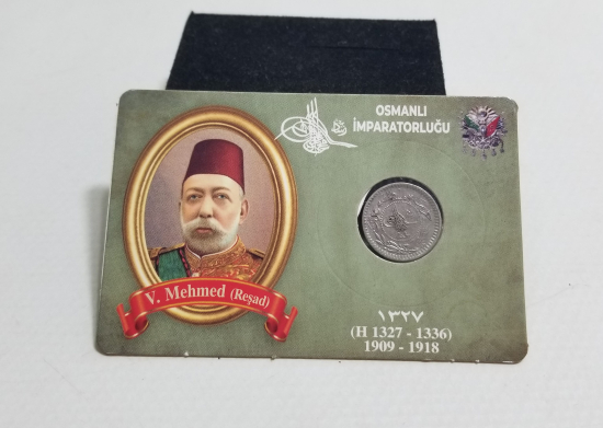 MEHMET REŞAT HAN DÖNEMİ KOLEKSİYONLUK NİKEL 5 PARA