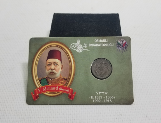 MEHMET REŞAT HAN DÖNEMİ KOLEKSİYONLUK NİKEL 5 PARA