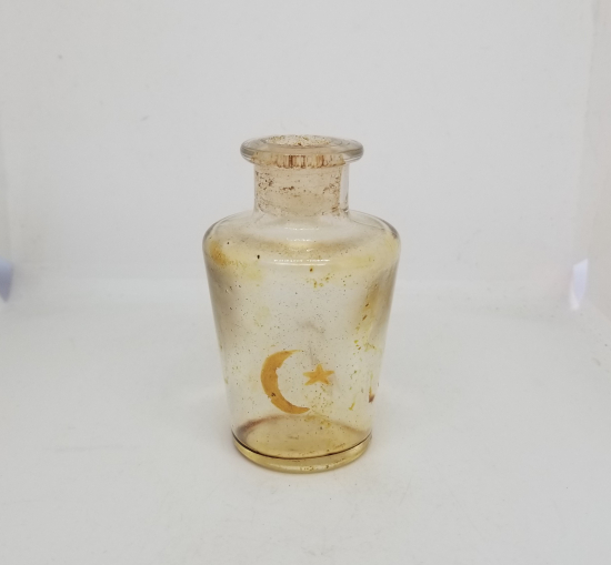 ÜZERİ AY YILDIZLI VE OSMANLICA YAZILI ÇOK NADİR BEYKOZ ŞİŞE