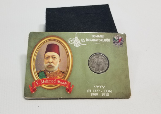 MEHMET REŞAT HAN DÖNEMİ KOLEKSİYONLUK NİKEL 5 PARA
