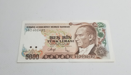 7. EMİSYON 4. TERTİP - 5000 TÜRK LİRASI-