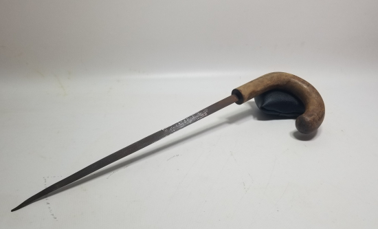GÜMÜŞ ÇAKMA İŞÇİLİKLİ ANTİKA BASTON ŞİŞ SAPI