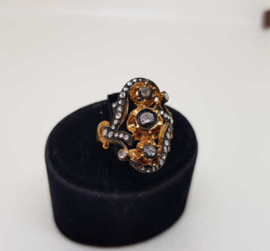 ANTİK MODEL ELMAS TAŞLI YÜZÜK
