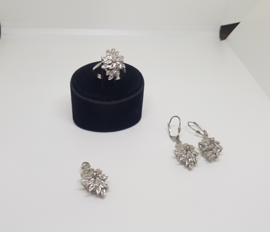 PIRLANTA TAŞLI TAM TAKIM SET