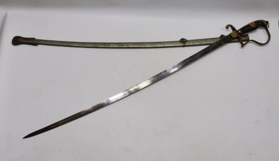 1940 TARİHLİ BOYNUZ SAPLI NADİR SUBAY KILICI