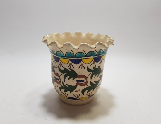 EL BOYAMA ANTİKA KÜTAHYA SAKSI