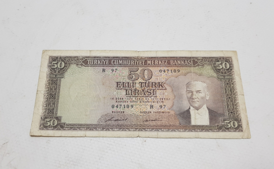 5. EMİSYON KAĞIT 50 LİRA