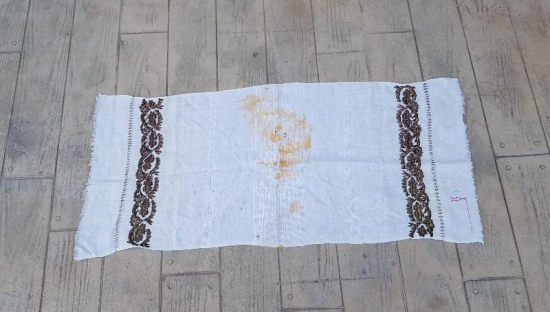 OSMANLI DÖNEMİ ALTIN SIRMA İŞLEMELİ BURSA İŞİ NADİR MİNARELİ HAVLU