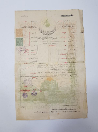 1. DÜNYA SAVAŞI DÖNEMİ SEFERBERLİK BELGESİ