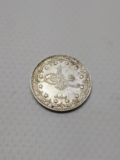 SULTAN MEHMET REŞAT HAN DÖNEMİ GÜMÜŞ 5 KURUŞ MECİDİYE