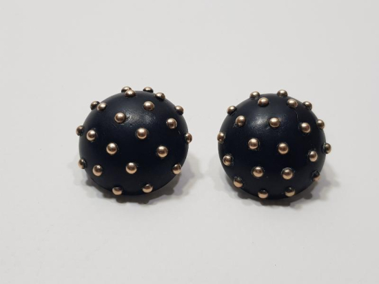 ANTİKA ALTIN NOKTALARLA BEZELİ OLTU TAŞLI KÜPE