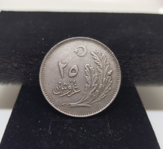 1928 YILI ÇOK YÜKSEK KONDİSYONDA DANA GÖZÜ 25 KURUŞ