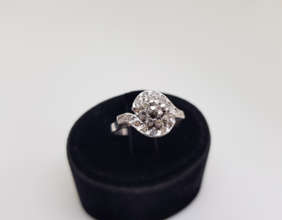 PIRLANTA TAŞLI SALYANGOZ MODEL YÜZÜK