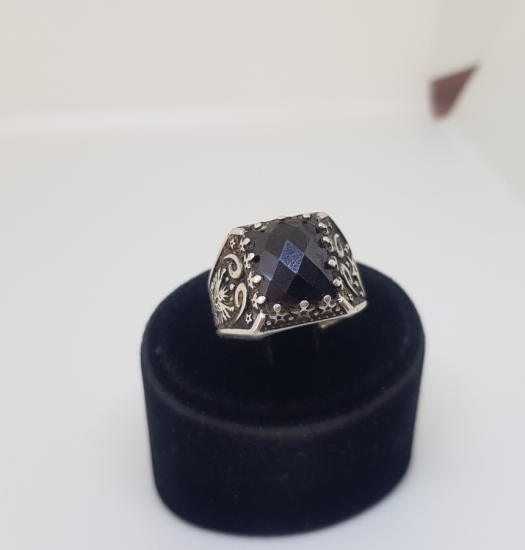 AY YILDIZLI VE TUĞRALI GÜMÜŞ YÜZÜK