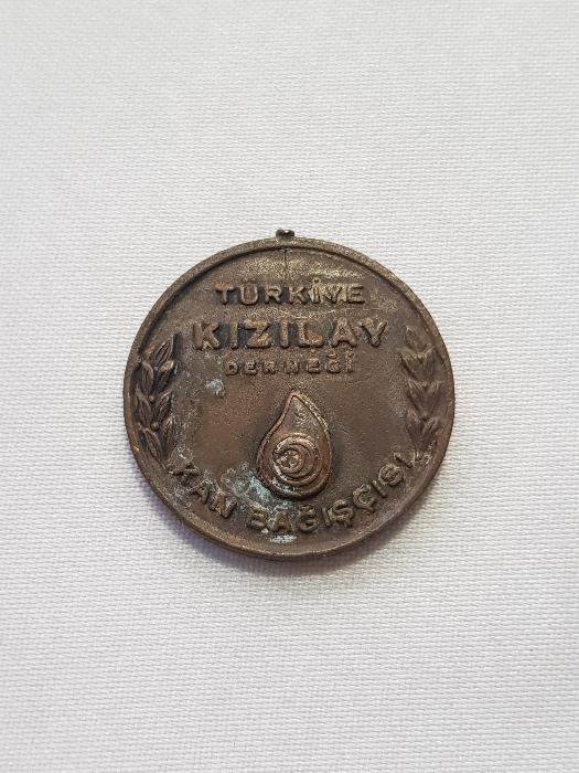 TÜRKİYE KIZILAY DERNEĞİ KAN BAĞIŞÇISI BRONZ MADALYA