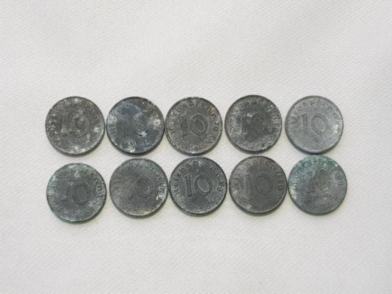 2. DÜNYA SAVAŞI NAZİ ALMANYASI 10 PFENNİG LOTU