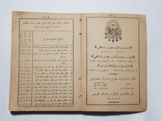 OSMANLI DÖNEMİ CEP TAKVİMİ