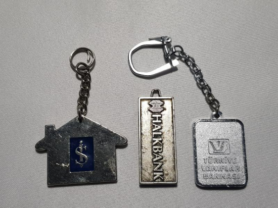 3 ADET BANKA ANAHTARLIĞI
