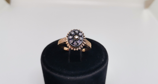 YARIM DİVANHANE MODELİ ELMAS TAŞLI YÜZÜK