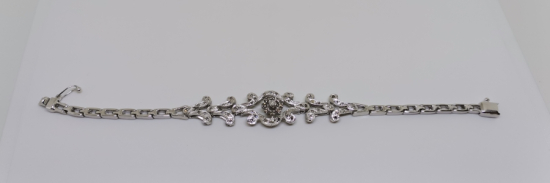 GÜL MODELİ PIRLANTA TAŞLI BİLEKLİK