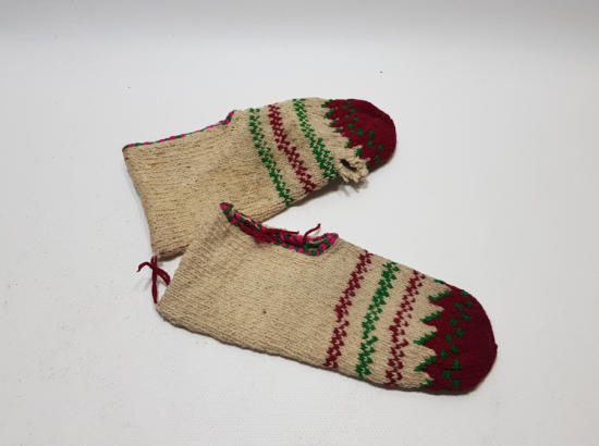 OSMANLI DÖNEMİ EL ÖRME PATİK