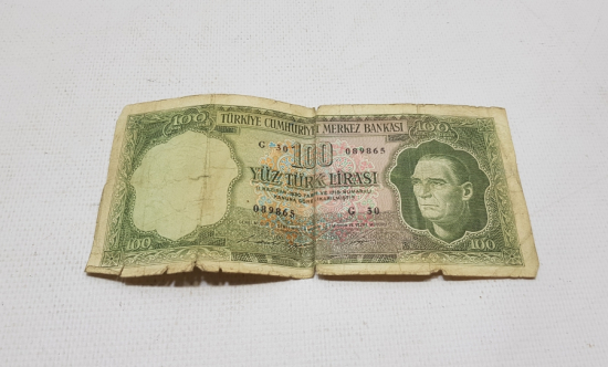 T.C. 5. EMİSYON 100 LİRA KAĞIT PARA