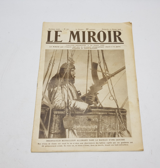 1. DÜNYA SAVAŞI 1918 TARİHLİ LE MİROİR DERGİSİ