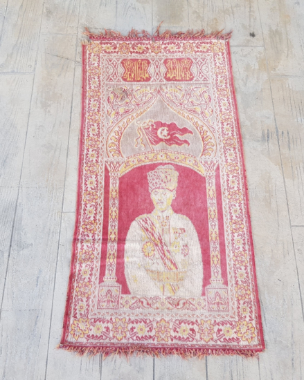 KURTULUŞ SAVAŞI DÖNEMİ ÇOK NADİR ATATÜRKLÜ DUVAR HALISI