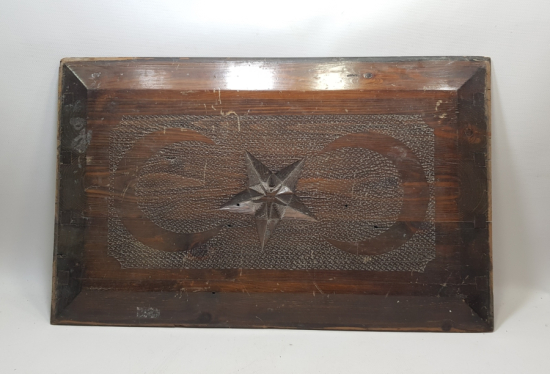 OSMANLI DÖNEMİ BALKAN İŞİ ÇİFT HİLALLİ NADİR AHŞAP KAPI ÜSTLÜĞÜ