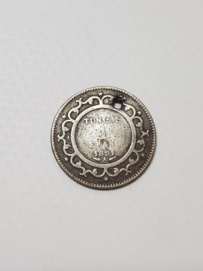 1891 TUNUS GÜMÜŞ 1 FRANK