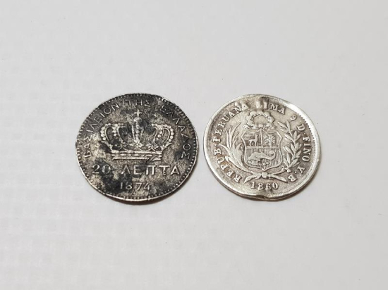 1860 VE 1874 TARİHLİ GÜMÜŞ PARALAR