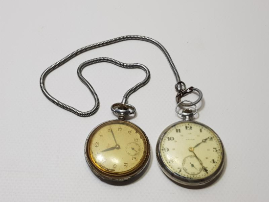 İKİ ADET ANTİKA CEP SAATİ