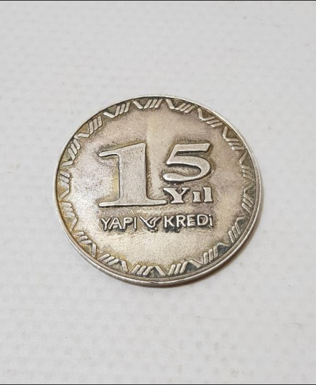 YAPI KREDİ BANKASI GÜMÜŞ 15. YIL MADALYASI