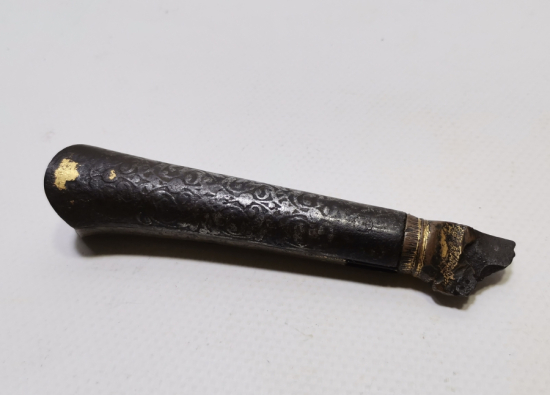 OSMANLI DÖNEMİ TOMBAK VE KABARTMA İŞÇİLİKLİ ÇOK NADİR KADI KAMASI SAPI