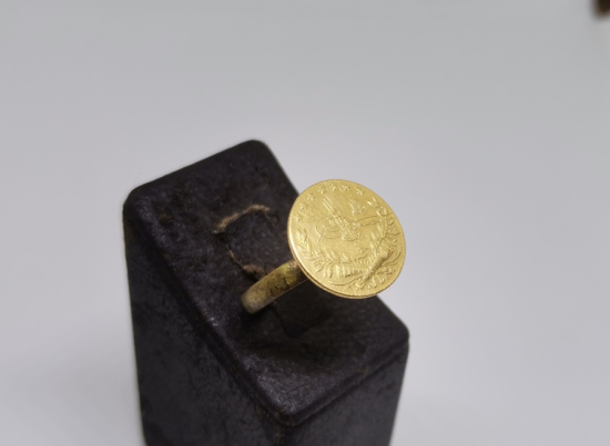 MEHMET REŞAT DÖNEMİ ALTIN 25 KURUŞTAN YAPILMIŞ YÜZÜK