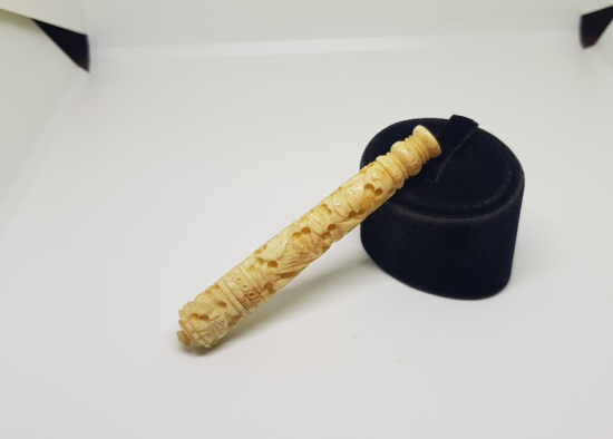 OSMANLI DÖNEMİ EL OYMA İŞÇİLİKLİ ÇOK NADİR KEMİK İĞNEDAN