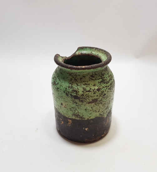 OSMANLI DÖNEMİ NADİR RENKTE KÜTAHYA İŞİ ŞİFACI - ECZACI KAVANOZU